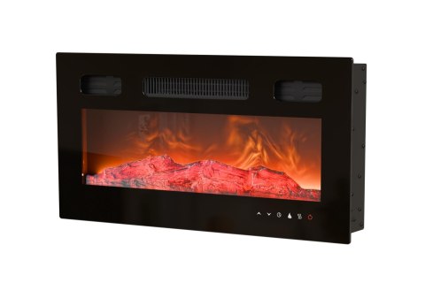 SOLANO RTV-1 stolik RTV orzech warmia / czarny marmur
