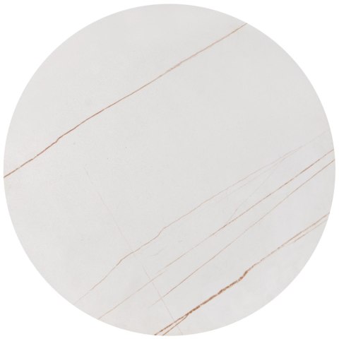 FATIMA zestaw 2 ław, biały marmur / złoty