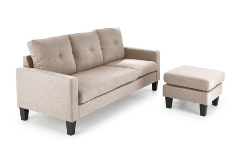 GERSON sofa z podnóżkiem beżowy