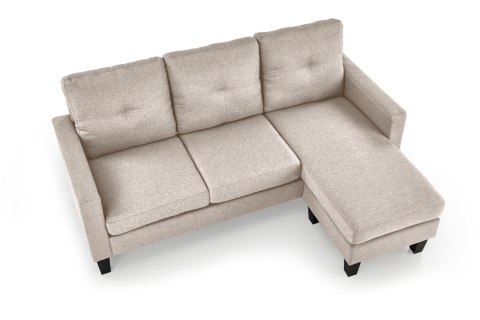 GERSON sofa z podnóżkiem beżowy