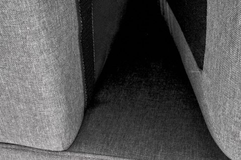 GERSON sofa z podnóżkiem popielaty