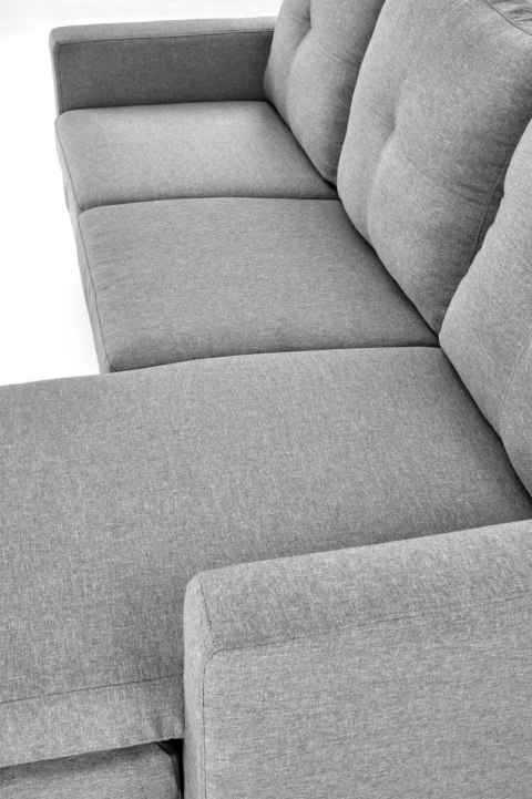 GERSON sofa z podnóżkiem popielaty