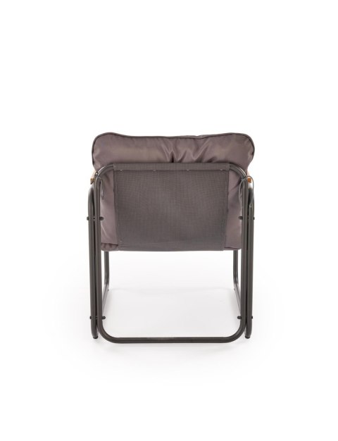 HUDSON, zestaw ogrodowy ( sofa, fotel 2x, ława ), popielaty / brązowy